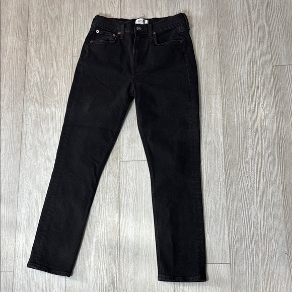 Agolde Merrel Black Straight Leg Jeans size 26 - Picture 3 of 16